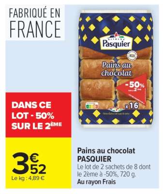 Pains Au Chocolat Pasquier