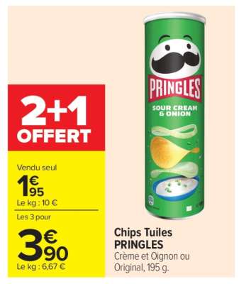 Chips Tuiles PRINGLES