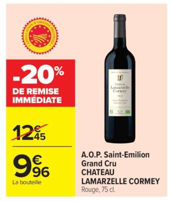 A.O.P. Saint-Emilion Grand Cru CHATEAU LAMARZELLE CORMEY