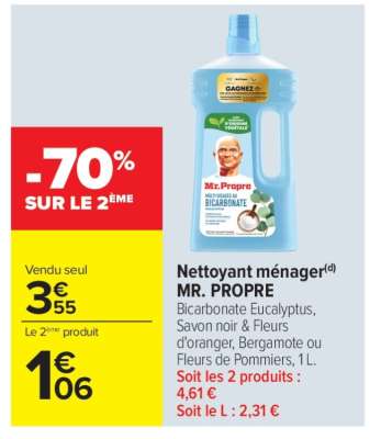 NETTOYANT MÉNAGER "MR PROPRE"