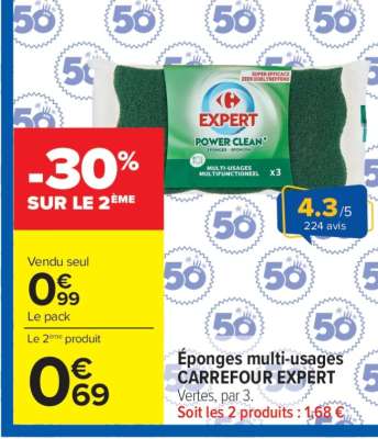 Éponges Multi-usages CARREFOUR EXPERT