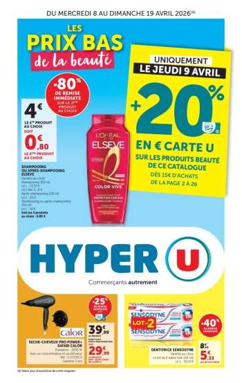 Catalogue HYPER U - 08/04/2026 - 19/04/2026.