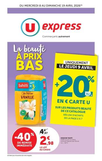 Catalogue U express - 08/04/2026 - 19/04/2026.