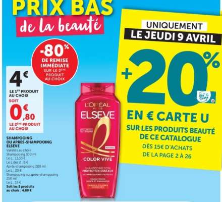 L'Oréal Elseve Shampooing ou Après-Shampooing