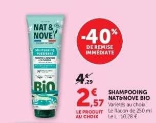 SHAMPOOING NAT&NOVE BIO