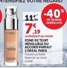 Fond de Teint Infaillible ou Accord Parfait L'Oréal Paris