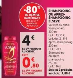 Shampooing ou Apres-Shampooing Elseve