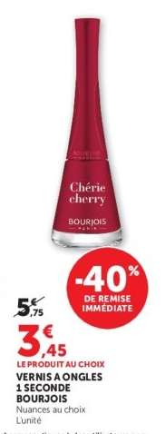 Vernis à Ongles 1 Seconde Bourjois