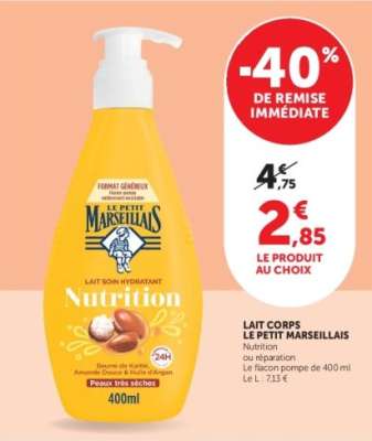 Lait Corps Le Petit Marseillais