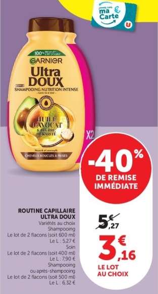 Garnier Ultra Doux Shampooing Nutrition Intense