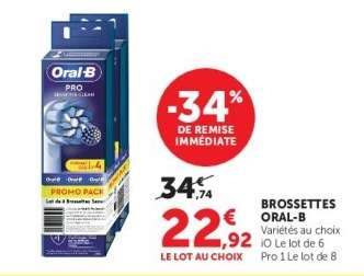 Brossettes Oral B