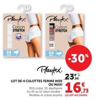 Lot de 4 culottes femme midi ou maxi