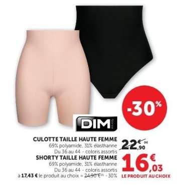 Culotte Taille Haute Femme / Shorty Taille Haute Femme