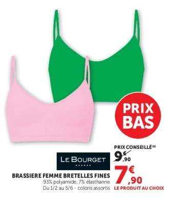 BRASSIERE FEMME BRETELLES FINES