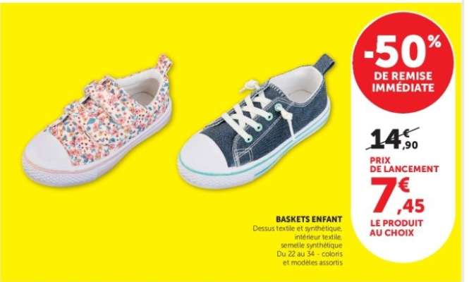 Baskets enfant