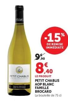 PETIT CHABLIS AOP BLANC FAMILLE BROCARD