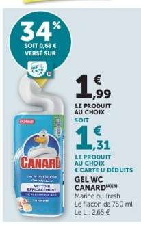 GEL WC “CANARD”