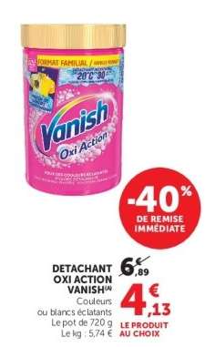 Détachant Oxi Action Vanish