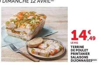 TERRINE DE POULET PRINTANIER SALAISONS DIJONNAISES
