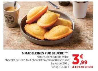 6 Madeleines Pur Beurre