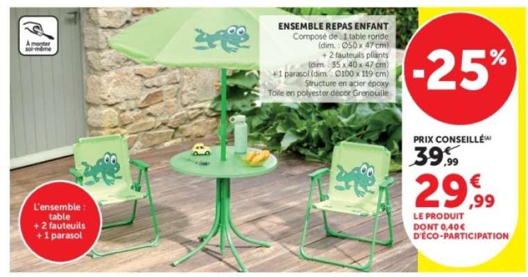 ENSEMBLE REPAS ENFANT