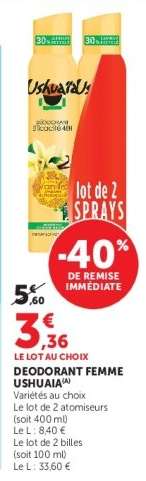DEODORANT FEMME USHUAIA