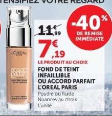 Fond de Teint Infaillible ou Accord Parfait L'Oréal Paris
