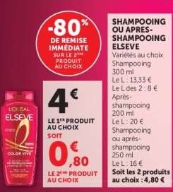 Shampooing ou Apres-Shampooing Elseve