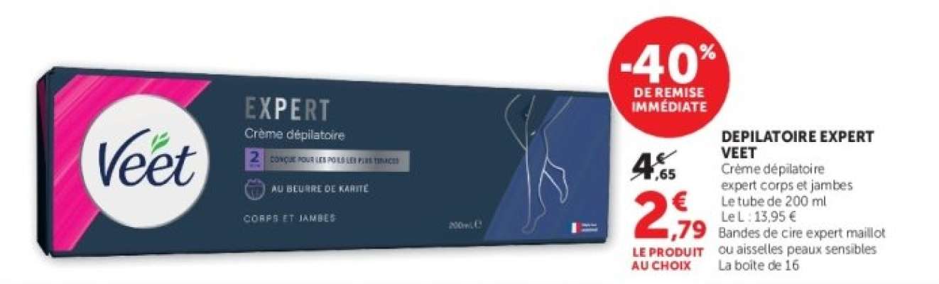 DEPILATOIRE EXPERT VEET