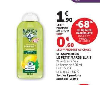 Shampooing Le Petit Marseillais