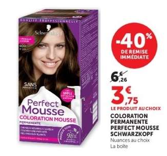 Coloration Permanente Perfect Mousse Schwarzkopf