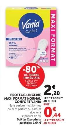 Protège-lingerie Maxi Format Normal Confort Vania
