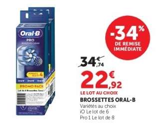 Brossettes Oral B