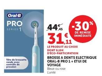 Brosse à dents électrique Oral-B Pro 1 + étui de voyage