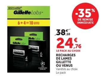 Recharges de lames Gillette ou Venus