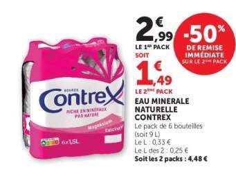 Eau Minérale Naturelle Contrex