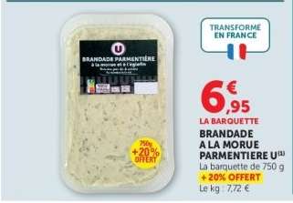 BRANDADE A LA MORUE PARMENTIÈRE U