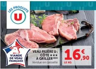 VEAU FILIERE U COTE A GRILLER