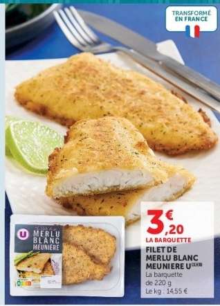 FILET DE MERLU BLANC MEUNIÈRE U