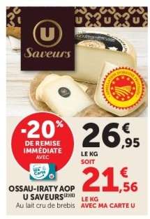 Ossau-Iraty AOP U Saveurs