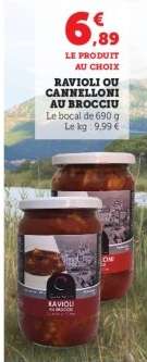 RAVIOLI OU CANNELLONI AU BROCCIU