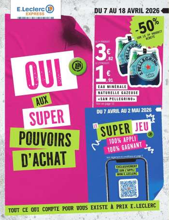 Catalogue E.Leclerc - 07/04/2026 - 18/04/2026.