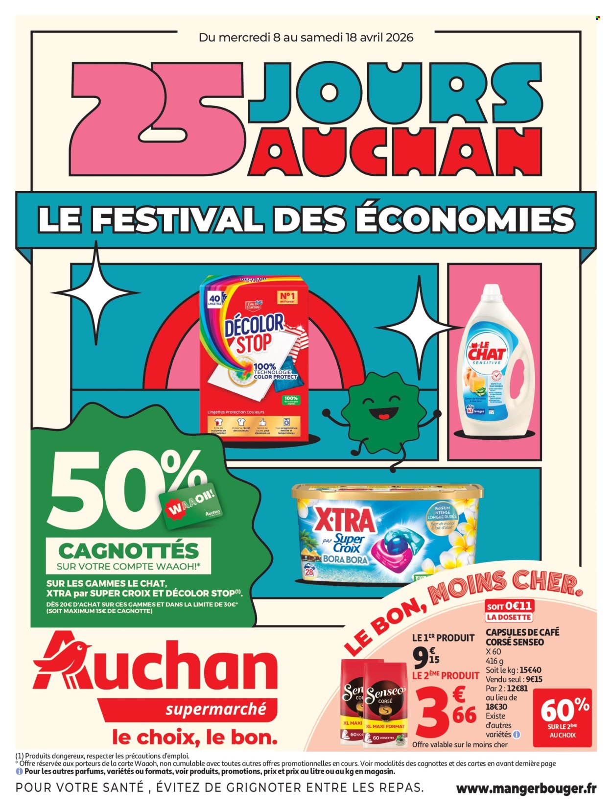 Catalogue Auchan - 08/04/2026 - 18/04/2026. Page 1