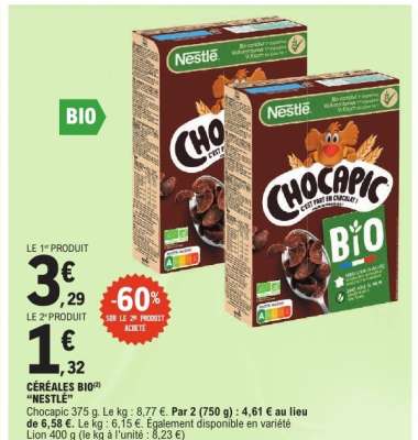 CÉRÉALES BIO 'NESTLE'