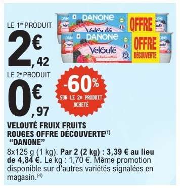 Velouté Fruix Fruits Rouges Offre Découverte