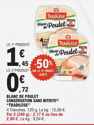 Blanc de Poulet Conservation Sans Nitrite 'Tradilège'