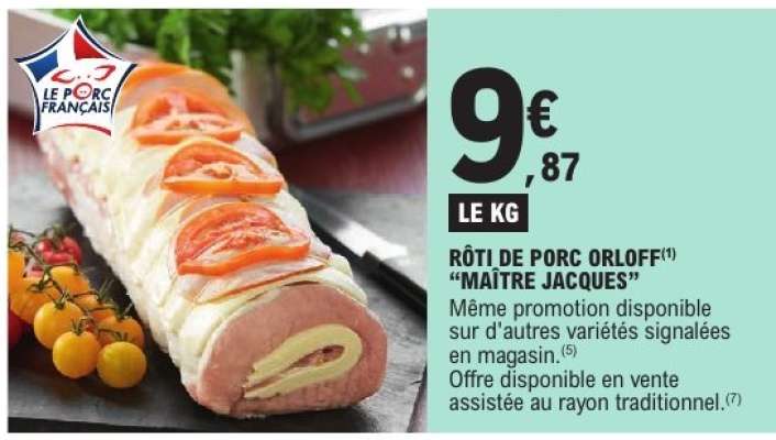 RÔTI DE PORC ORLOFF "MAÎTRE JACQUES"
