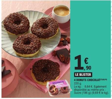 4 DONUTS CHOCOLAT