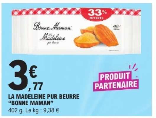 LA MADELEINE PUR BEURRE BONNE MAMAN