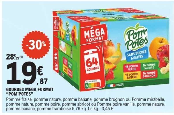 GOURDES MÉGA FORMAT “POM'POTES”